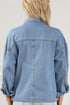 'Sable' Snap Down Denim Jacket - Celes Fashion